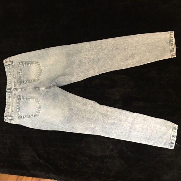 80s Vibes High waisted Button Fly Stretch Denim - Picture 3 of 8